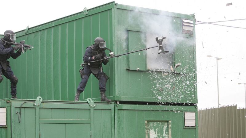Army Ranger Wing members  display skills and equipment, including hostage extraction, at the Curragh Camp. File photograph: Alan Betson/The Irish Times