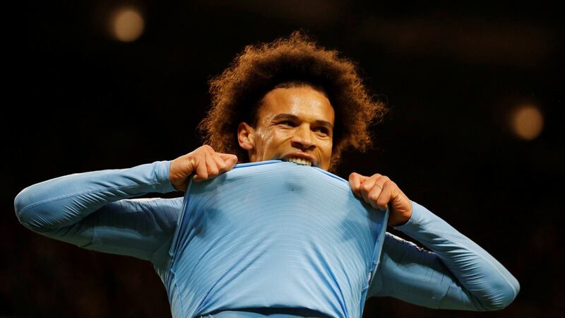 Manchester City’s Leroy Sane: the German has roared back to form after the disappointment of missing out on selection for the World Cup. Photograph:  Phil Noble