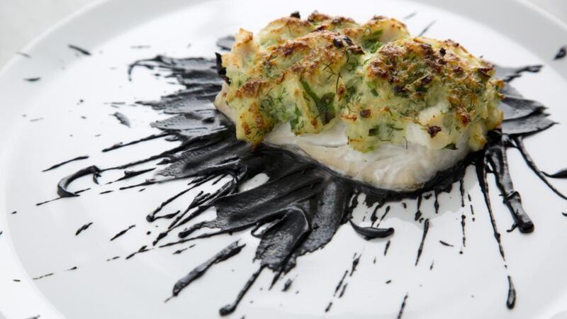 Gary O’Hanlon’s haddock brandade with sauce Nero