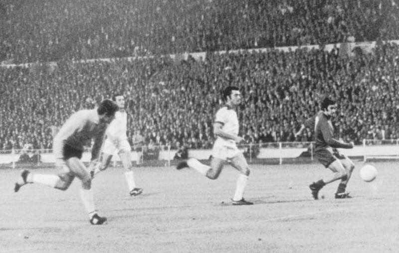 Best scoring against Benfica in the 1968 European Cup final. Photograph: Wesley/Keystone/Getty Images