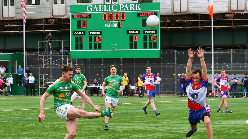 Mark Plunkett of Leitrim against New York