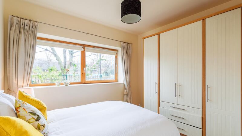 There are two double bedrooms with good built-in wardrobe space and windows that look out to the waterway
