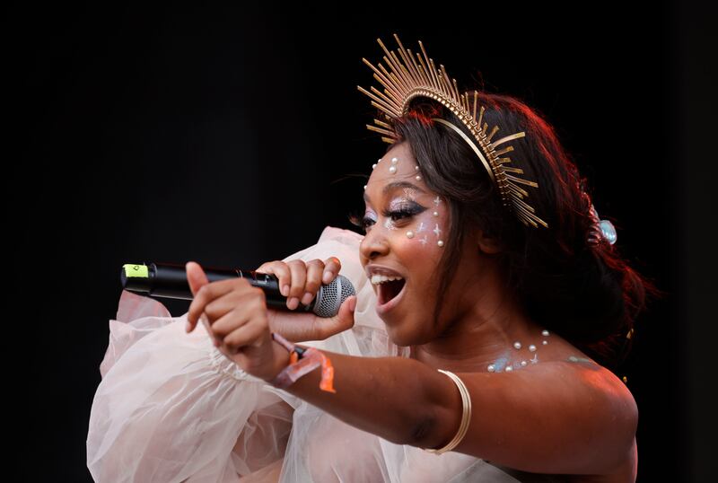Denise Chaila opens the performances on the Main Stage. Photograph: Alan Betson / The Irish Times

