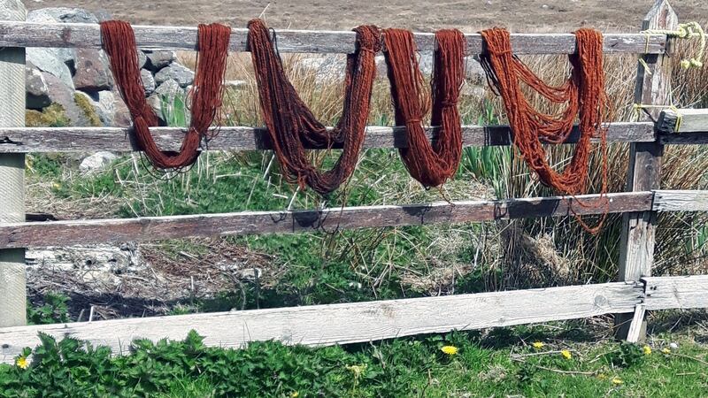 A weekend workshop with Beth Moran on Clare Island  will give you the basics of spinning, weaving and natural dying.