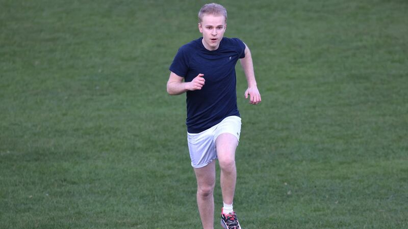 Conor trains for the Andorra ultramarathon. Photograph: Dara Mac Dónaill