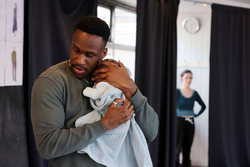 Audrey or Sorrow: Patrick Martins rehearses with Zara Devlin. Photograph: Alan Betson


