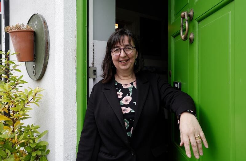 Artist Erica Devine at her home in Bray. Photograph: Nick Bradshaw