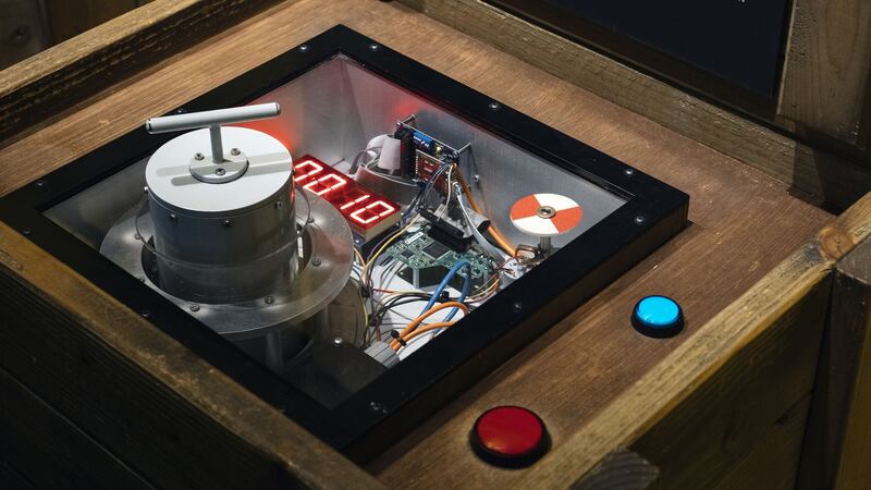 Visitors can try to save the world at one of the interactive exhibits at the International Spy Museum in Washington, DC. Photograph: Justin T Gellerson/New York Times)