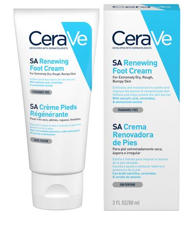CeraVe SA Renewing foot cream  is fragrance-free, thick and non-irritating.