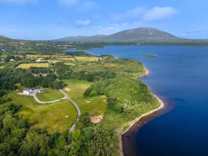 The property lies on five acres on the shores of Lough Conn