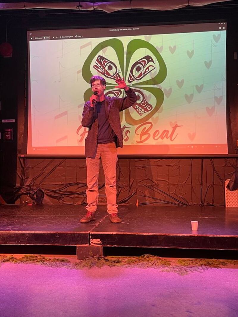 Manchán Magan at Hearts Beat, Carnegie Community Centre in Vancouver