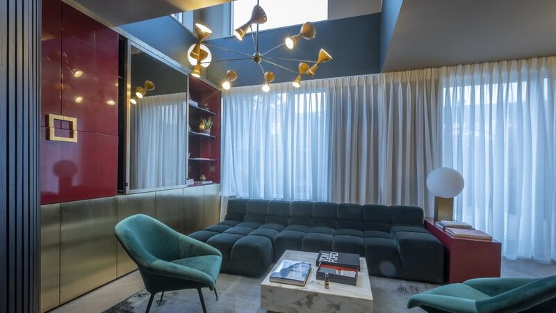 Living room in three-bed home.