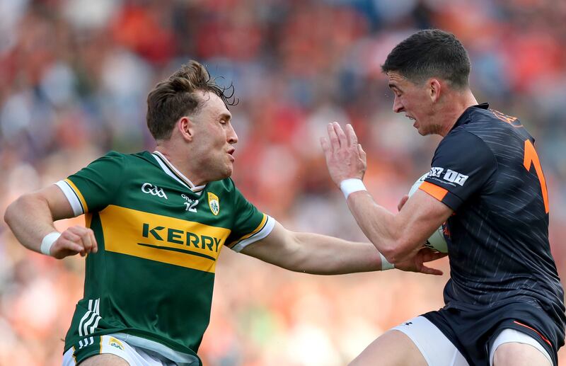 Rory Grugan: experienced stalwart is an important creative influence for Armagh. Photograph: Leah Scholes/Inpho 