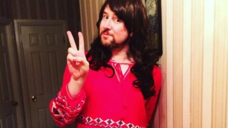 Joey Kavanagh gets ready for the Dublin edition of The Most Wuthering Heights Day Ever. Photograph: Joey Kavanagh/Twitter