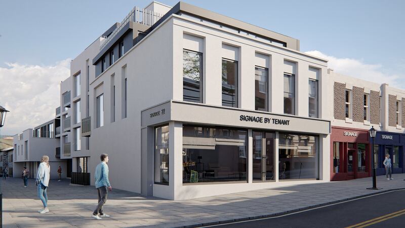 A computer-generated image of the  scheme approved for the   former Anvil store site on Main Street in Bray