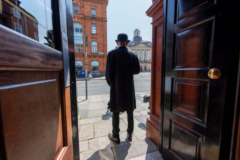 Paddy Keogh at Kennedy’s, Westland Row, Dublin, for Bloomsday breakfast. Photograph: Tom Honan/The Irish Times