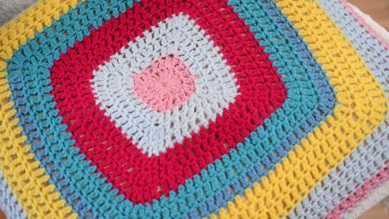 Nell Scally’s crochet. Photograph: Dara Mac Dónaill
