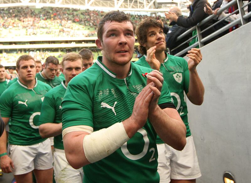 Peter O'Mahony made his Irish and Six Nations debut against the Italians at Lansdowne Road, almost 12 years ago to the day on February 25th, 2012. Photograph: ©INPHO/Billy Stickland