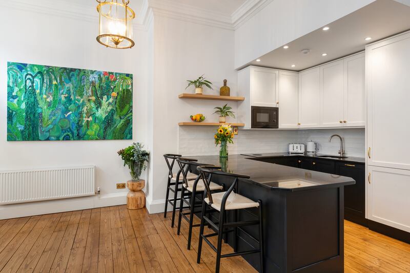 A new fitted kitchen has been installed at ground floor level