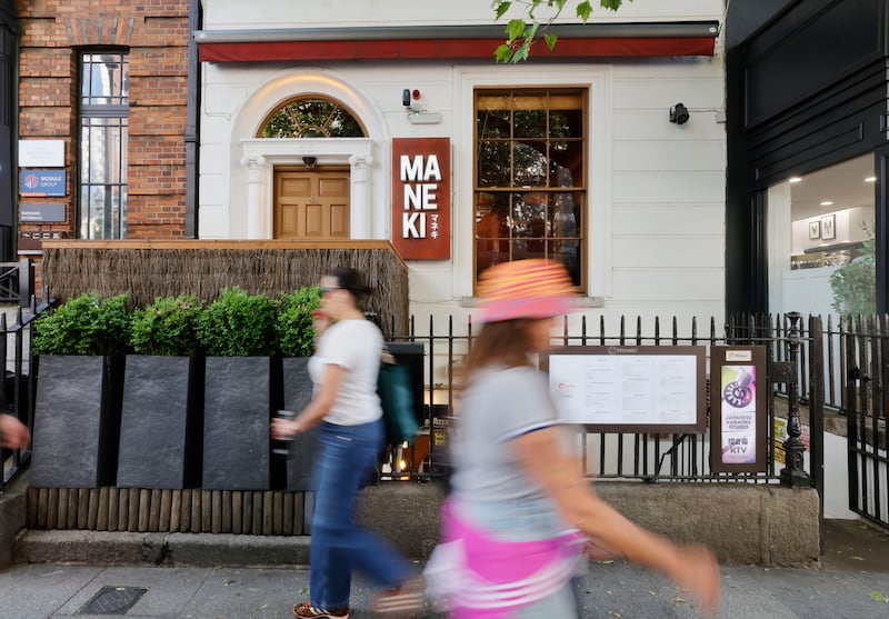 Maneki on Dawson Street. Photograph: Alan Betson
