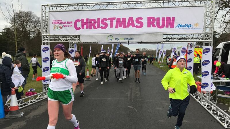 The Aware Christmas Run is one of the biggest charity runs around the country all year with over 2,000 people participating in the Phoenix Park last year.