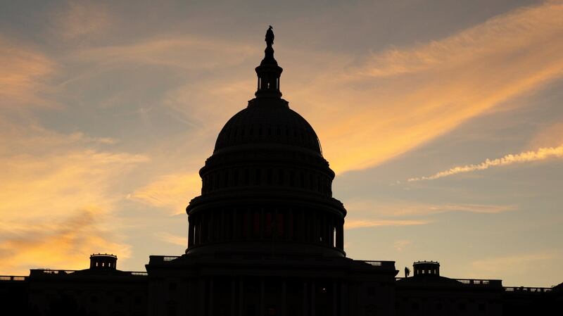 The US Capitol Building  at dawn in Washington. Photograph: Michael Reynolds