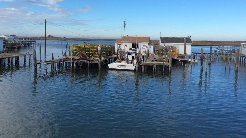 Tangier Island, Virginia in the Chesapeake Bay near Washington DC. Photograph: Simon Carswell