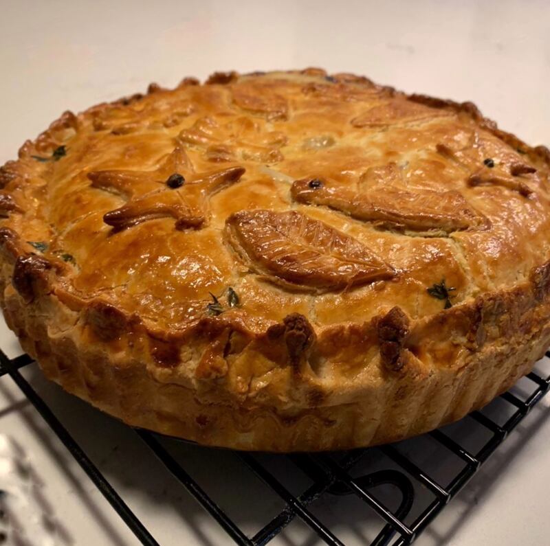 Gareth Mullen's Chicken, Wild Mushroom and Shallot pie