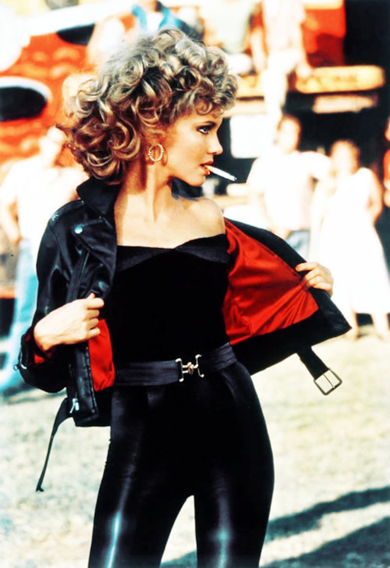 Olivia Newton John wearing the famous outifit in Grease. It is now expected to fetch $200,000 at auction. Photograph: Paramount Pictures