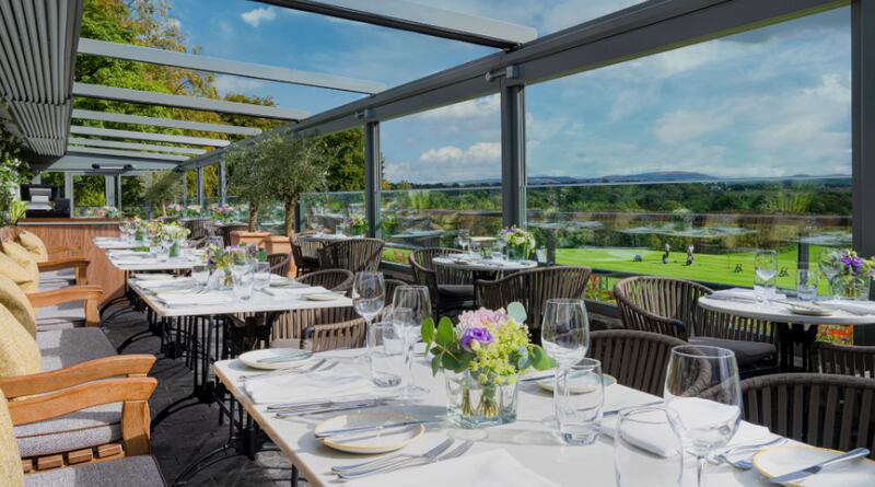 The terrace at The Hound, Hunter's Yard at Mount Juliet estate in Thomastown, Co Kilkenny.