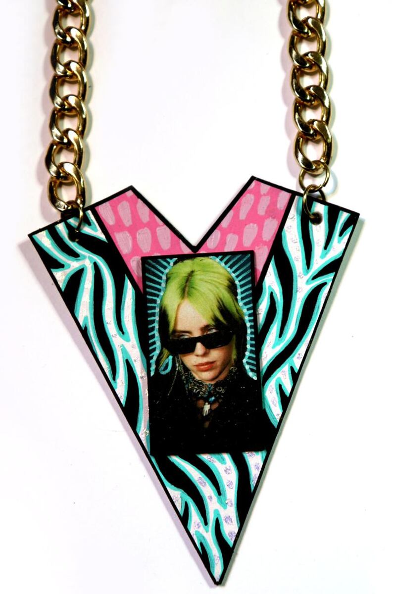 Billie Eilish necklace from Kiki Na Art in We Make Good