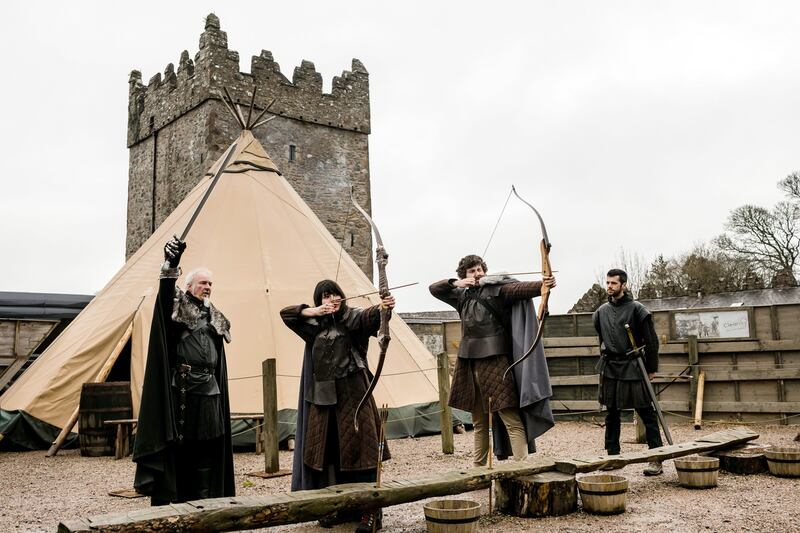 Game of Thrones: Tourists can test their archery skills at the Castle Ward farmyard. Photograph: Robert Ormerod/NYT