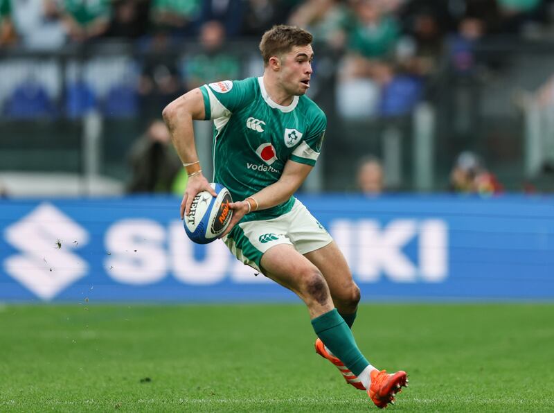 In the Ireland game time afforded to Jack Crowley during the Six Nations, he didn’t do enough to suggest that their preference for Sam Prendergast was a gross error of judgment. Photograph: Billy Stickland/Inpho