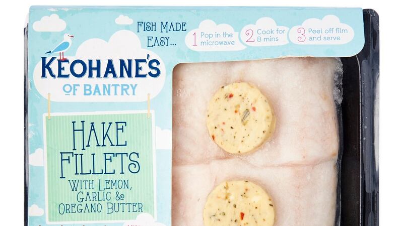 The label on Keohane’s Hake fillets note they were “caught by trawls in the South East Atlantic”.