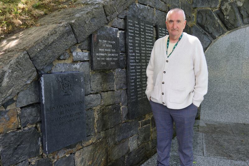 Colm Walsh beside the spot where Bernie Sanders and his wife Jean O'Meara Sanders will unveil a plaque at St Michael's Cemetery. Photograph: Ronan McGreevy