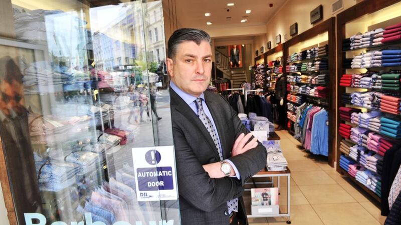 Eddie Mullins,managing director of Fitzgerald’s Menswear, was expecting Easter holidays business to be booming. Photograph: Daragh Mc Sweeney/Provision