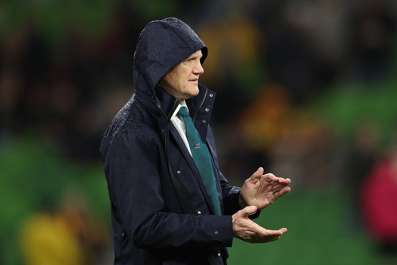 Joe Schmidt: his Australian side already showed signs of the head coach's meticulous attention to detail during the victory over Wales in Melbourne. Photograph: Cameron Spencer/Getty Images