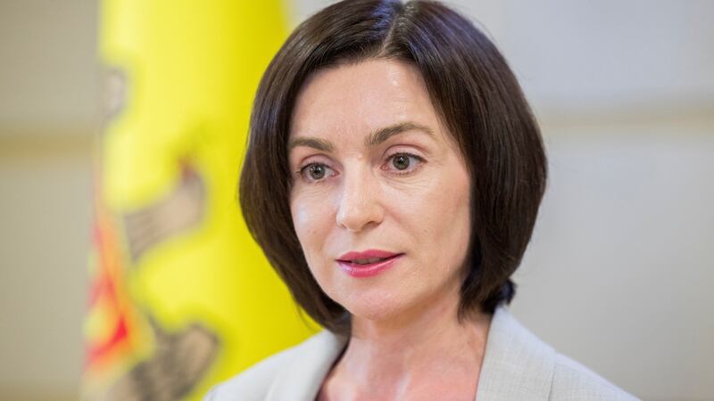 The new prime minister of Moldova, Maia Sandu, whose pro-western Acum group unexpectedly forged a coalition government on June 8th with the Socialists.  Photograph: Dumitru Doru/EPA