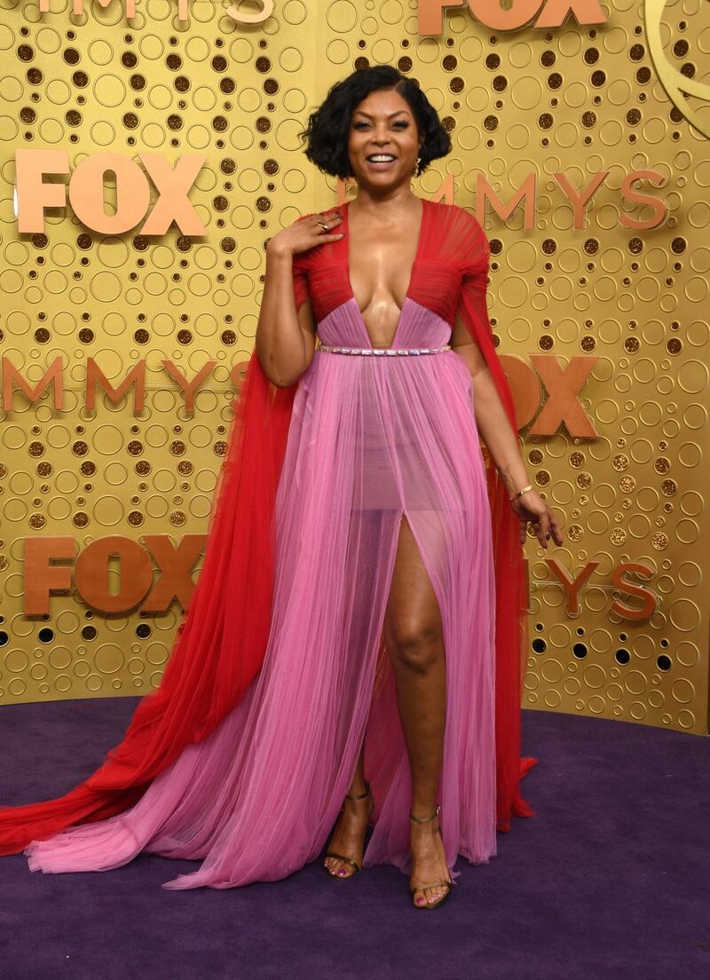 Emmys fashion: Taraji P Henson. Photograph: Valerie Macon/AFP/Getty