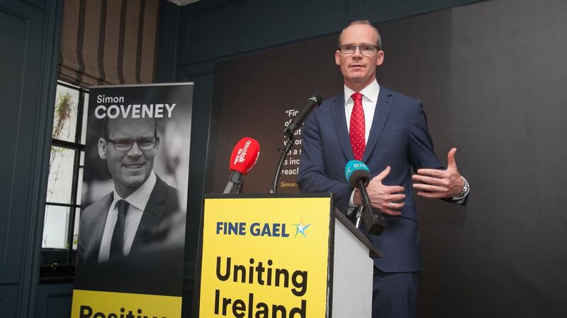 Fine Gael leadership candidate Simon Coveney at the launch of his policy document in the Dean Hotel in Dublin’s city centre. Photograph: Gareth Chaney Collins