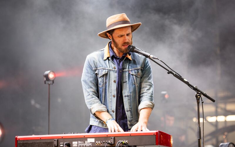 All Together Now: James Vincent McMorrow on stage on Friday. Photograph: Gareth Chaney