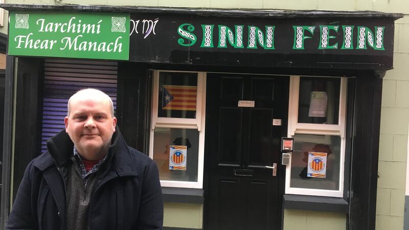 Femanagh Sinn Féin Councillor Barry Doherty  in Eniskillen. “Mary Lou has been part of the leadership for a long time. It’s not like she has landed down from Mars.” Photograph: Harry McGee