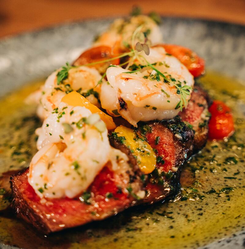 Bovinity's prawns pil pil