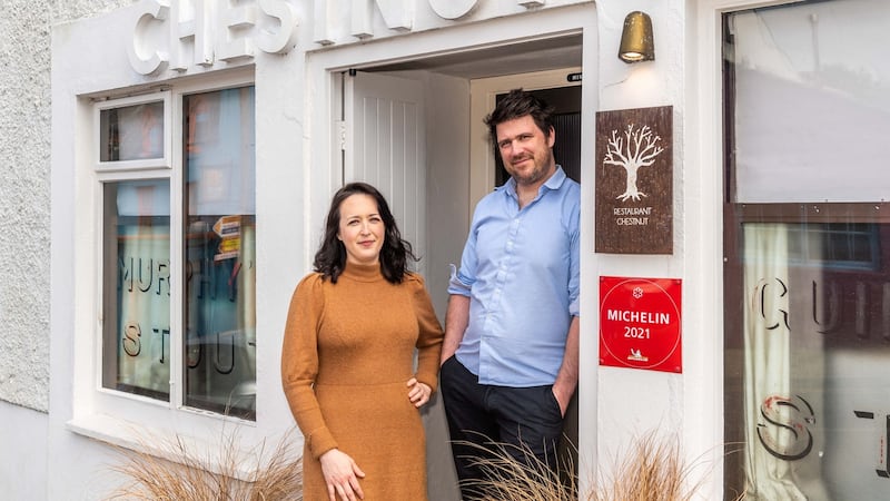 Elaine Fleming and chef Rob Krawczyk, owners of Restaurant Chestnut. Photograph: Andy Gibson
