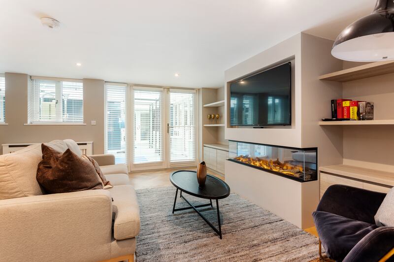 TV room. Photograph: Alex Urdaneta