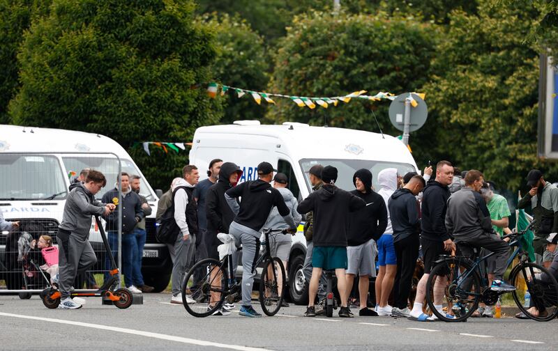 The scene on the Malahide Road, Coolock, Dublin following a fire on Monday morning. Photograph: Nick Bradshaw 