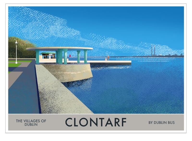 Clontarf poster by Roger O'Reilly from Ireland Posters