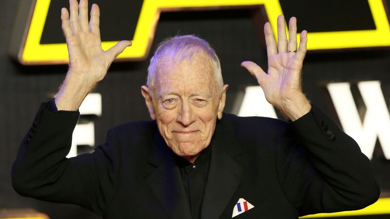 Max von Sydow at the  European premiere of Star Wars:The Force Awakens in Leicester Square, London, in December 2015. Photograph: Paul Hackett/Reuters
