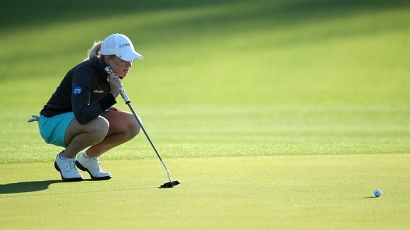 Stephanie Meadow recovered from a slow first round to make the cut in California. Photograph:  Katelyn Mulcahy/Getty Images