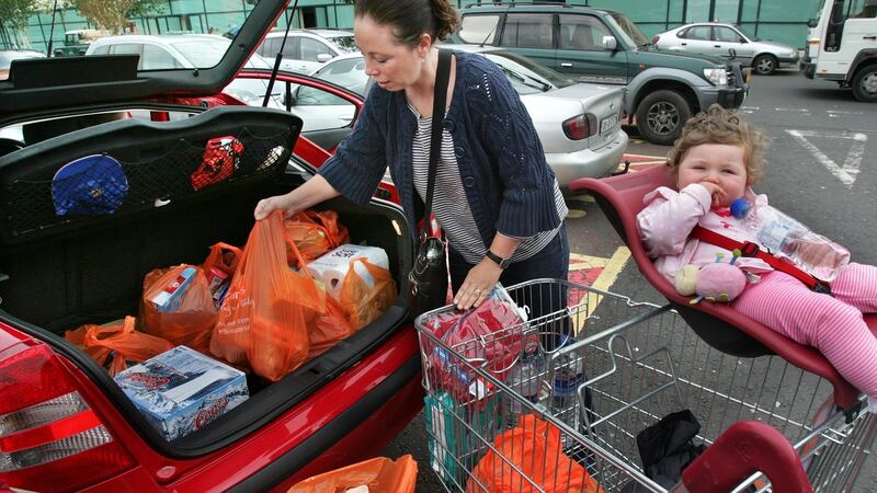 Cross-Border shopping in Newry.